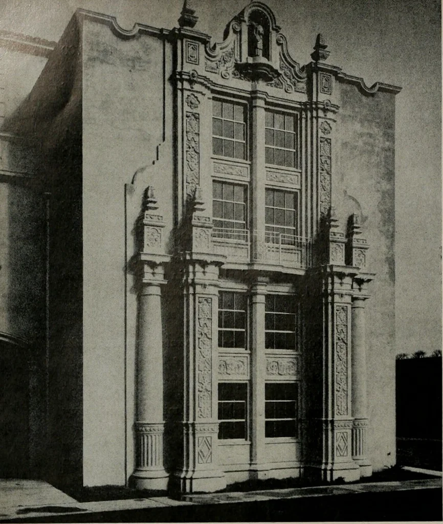 An illustration from Architect and engineer, 1905, leaf 407