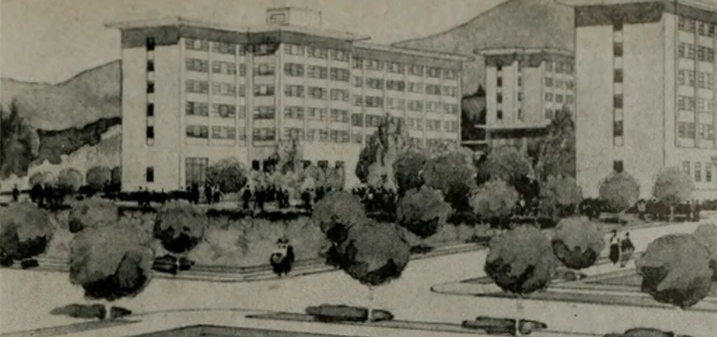An illustration from Architect and engineer, 1905, leaf 416