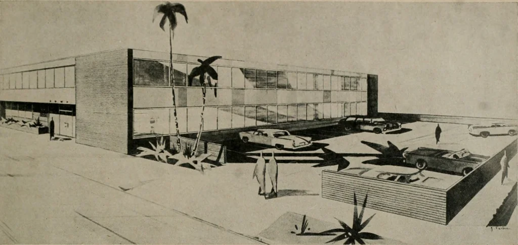 An illustration from Architect and engineer, 1905, leaf 550