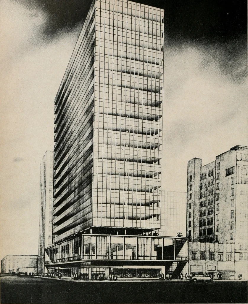 An illustration from Architect and engineer, 1905, leaf 383