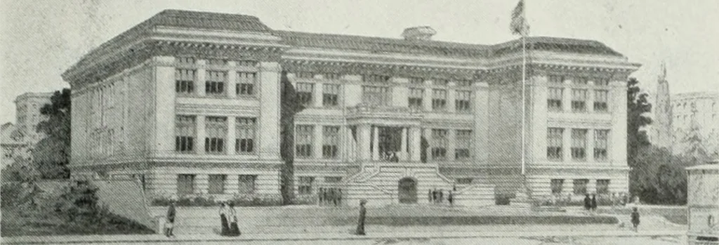 An illustration from The Architect & engineer of California and the Pacific Coast, 1905, leaf 100