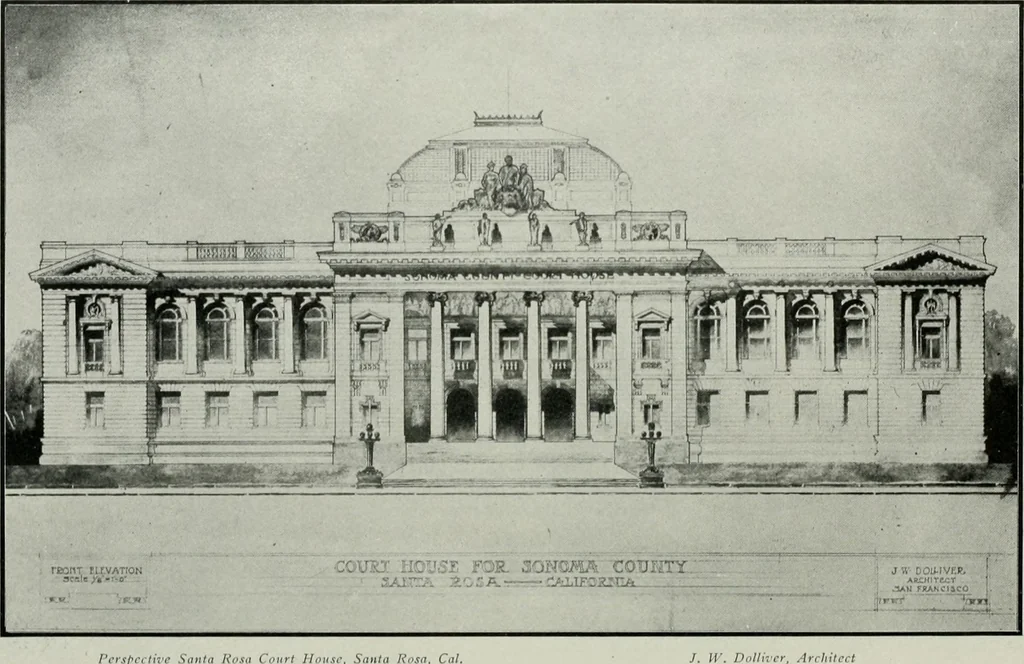 An illustration from The Architect & engineer of California and the Pacific Coast, 1905, leaf 119