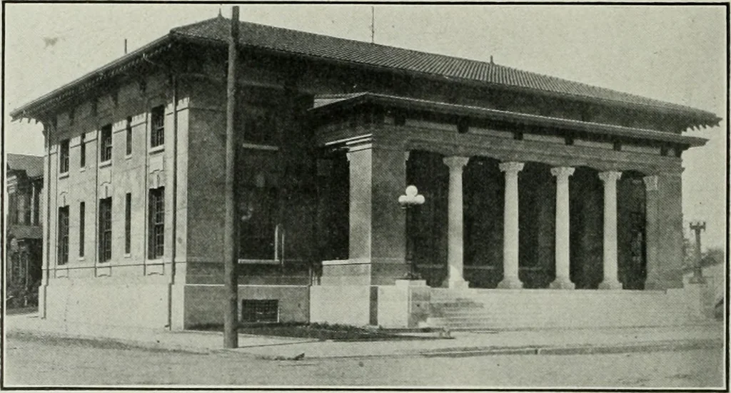 An illustration from The Architect & engineer of California and the Pacific Coast, 1905, leaf 133