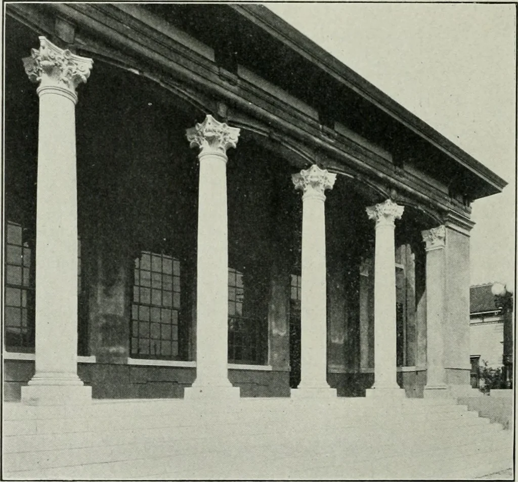 An illustration from The Architect & engineer of California and the Pacific Coast, 1905, leaf 133
