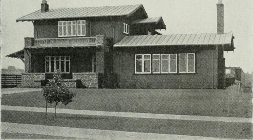 An illustration from The Architect & engineer of California and the Pacific Coast, 1905, leaf 148
