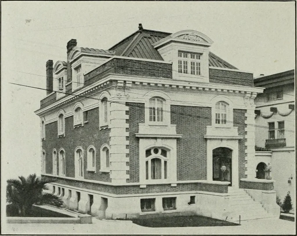 An illustration from The Architect & engineer of California and the Pacific Coast, 1905, leaf 169
