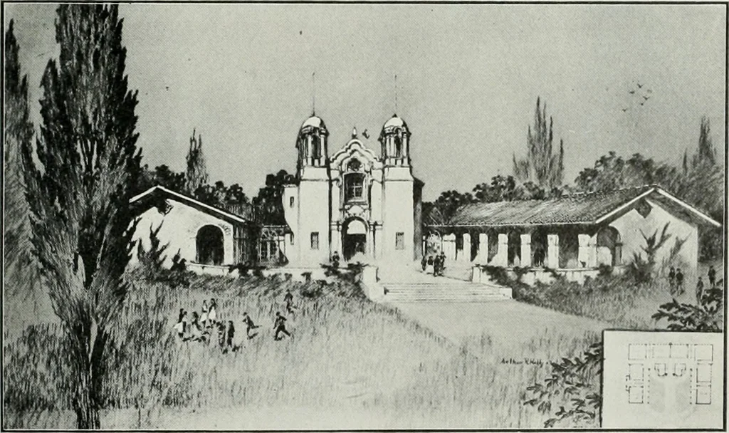 An illustration from The Architect & engineer of California and the Pacific Coast, 1905, leaf 172