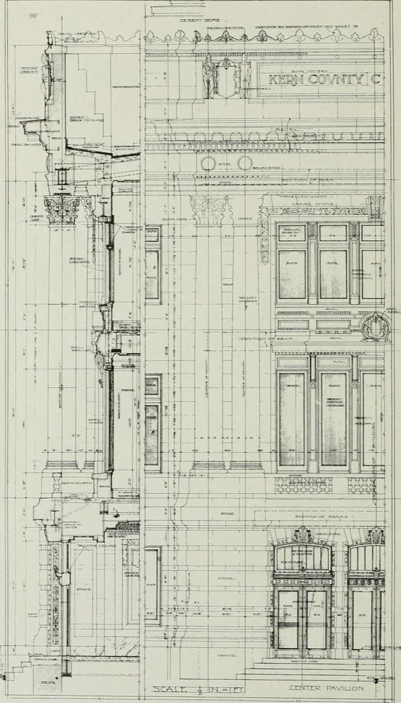 An illustration from The Architect & engineer of California and the Pacific Coast, 1905, leaf 247