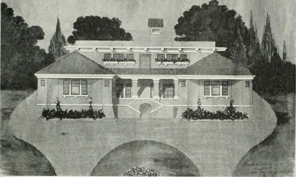 An illustration from The Architect & engineer of California and the Pacific Coast, 1905, leaf 250