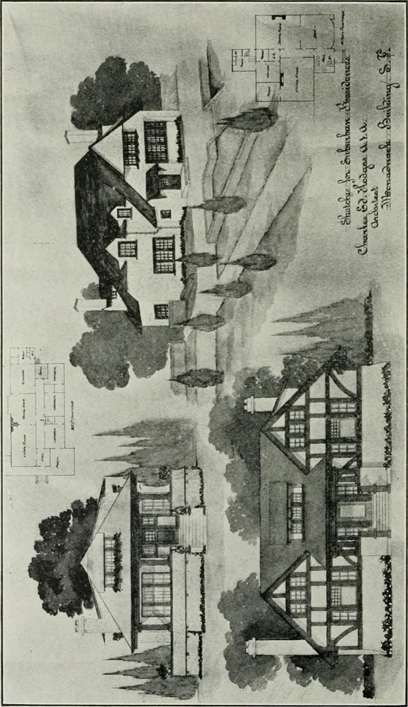 An illustration from The Architect & engineer of California and the Pacific Coast, 1905, leaf 251