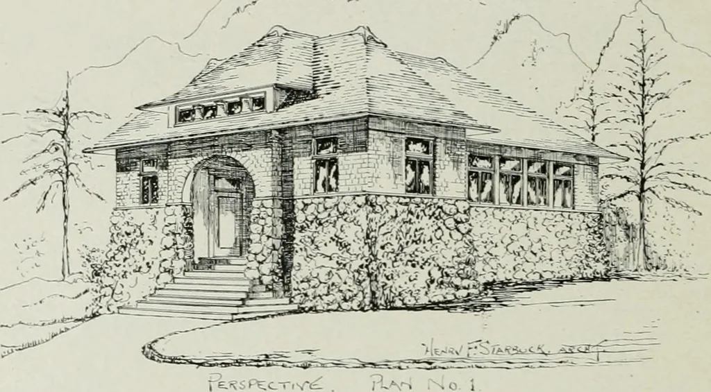An illustration from The Architect & engineer of California and the Pacific Coast, 1905, leaf 37