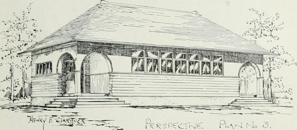 An illustration from The Architect & engineer of California and the Pacific Coast, 1905, leaf 40