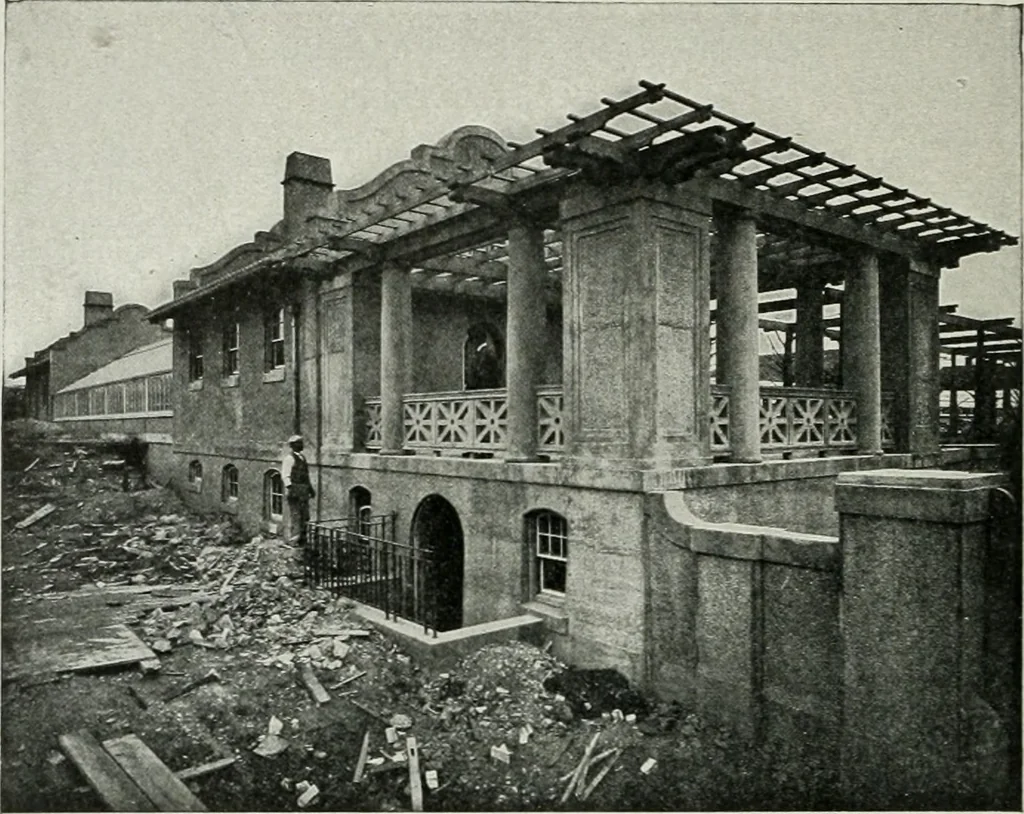 An illustration from The Architect & engineer of California and the Pacific Coast, 1905, leaf 63