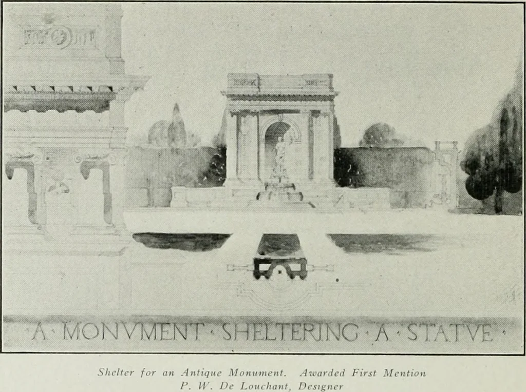 An illustration from The Architect & engineer of California and the Pacific Coast, 1905, leaf 69