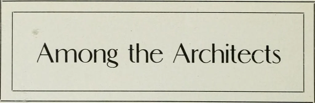 An illustration from The Architect & engineer of California and the Pacific Coast, 1905, leaf 71