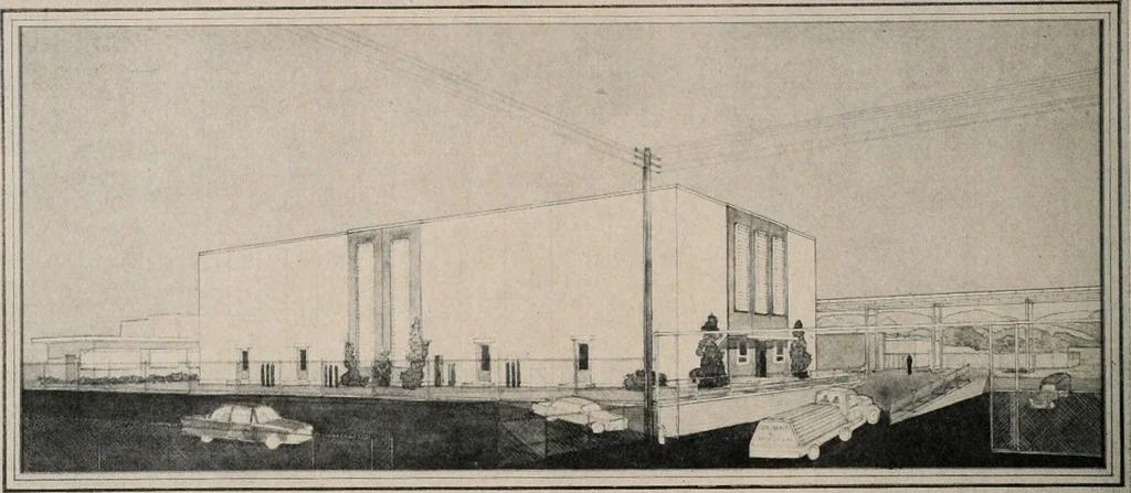 An illustration from Architect and engineer, 1905, leaf 121