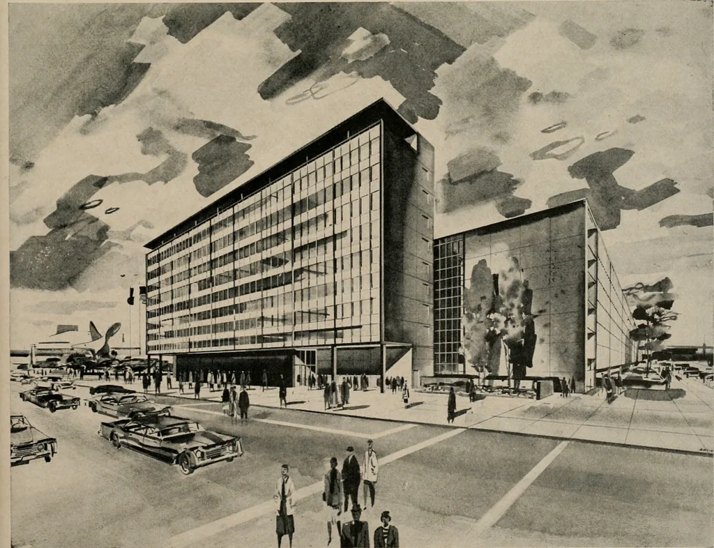 An illustration from Architect and engineer, 1905, leaf 498
