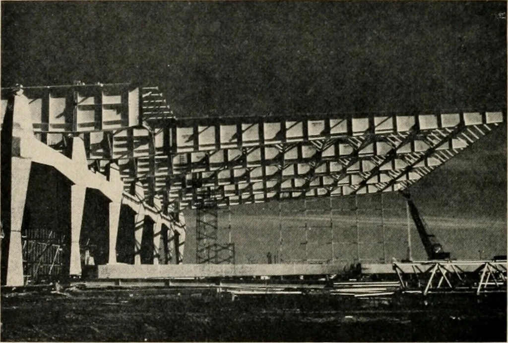 An illustration from Architect and engineer, 1905, leaf 77