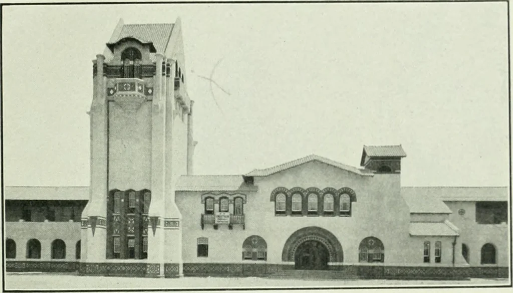 An illustration from The Architect & engineer of California and the Pacific Coast, 1905, leaf 12
