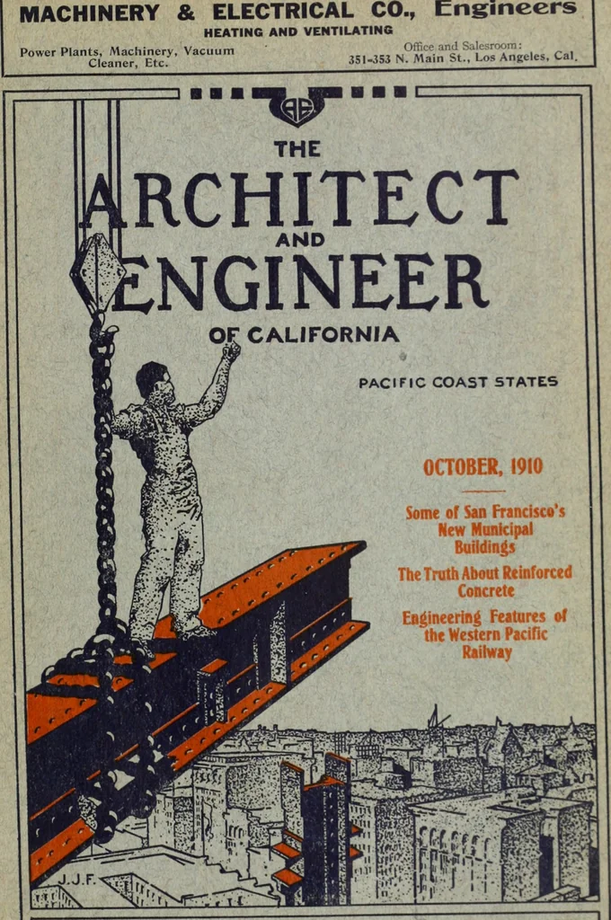 An illustration from The Architect & engineer of California and the Pacific Coast, 1905, leaf 202