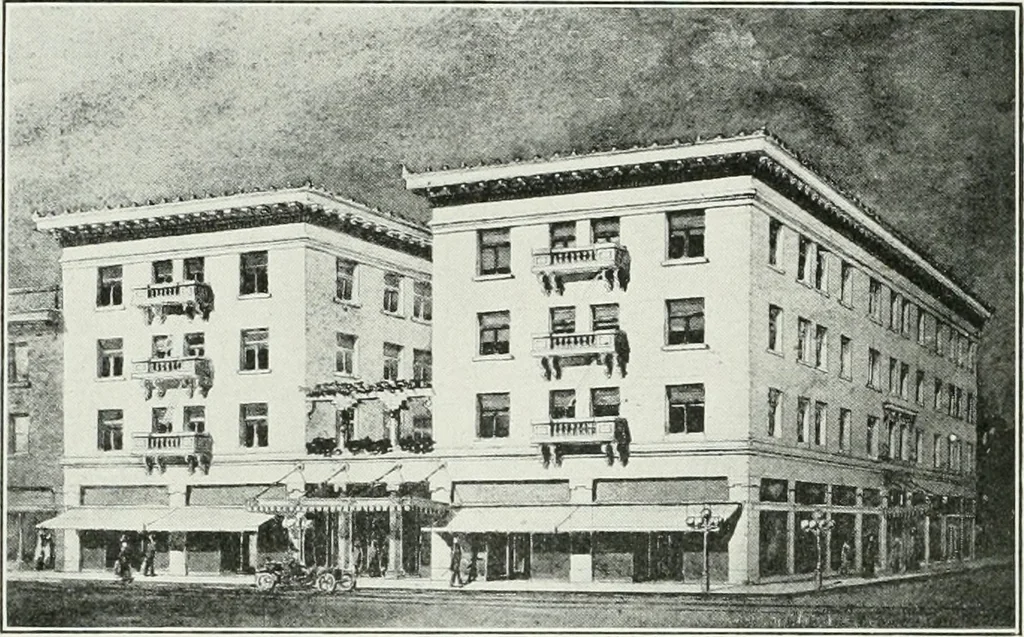 An illustration from The Architect & engineer of California and the Pacific Coast, 1905, leaf 213