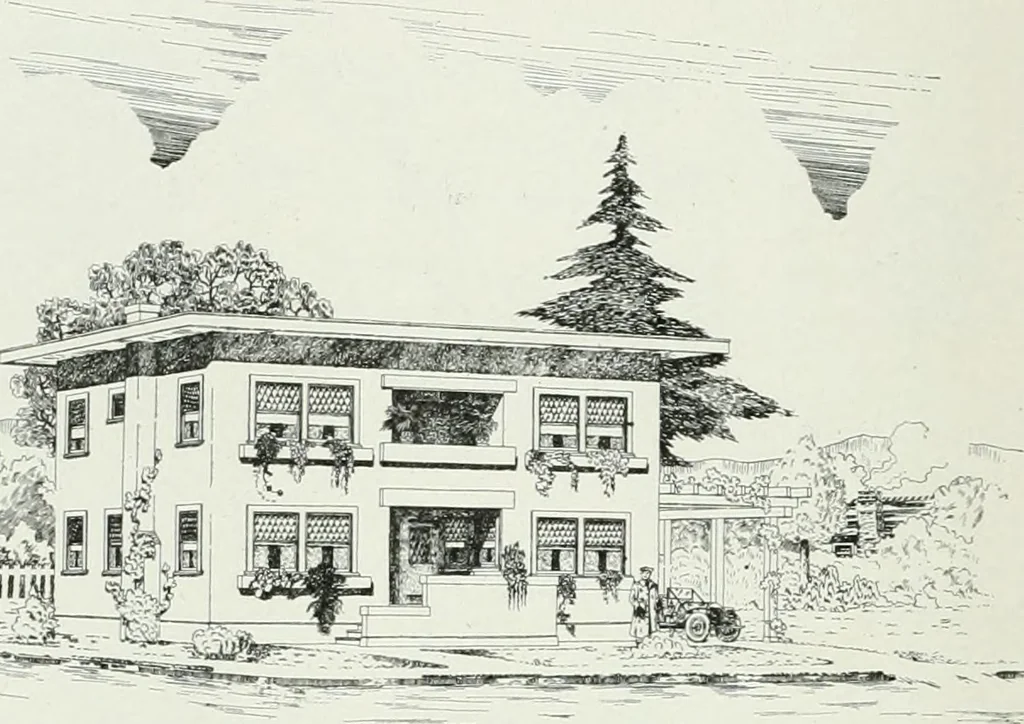 An illustration from The Architect & engineer of California and the Pacific Coast, 1905, leaf 217
