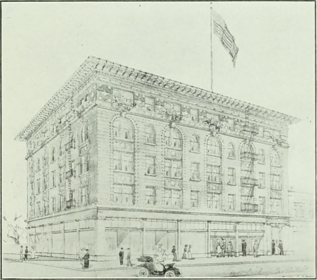 An illustration from The Architect & engineer of California and the Pacific Coast, 1905, leaf 218