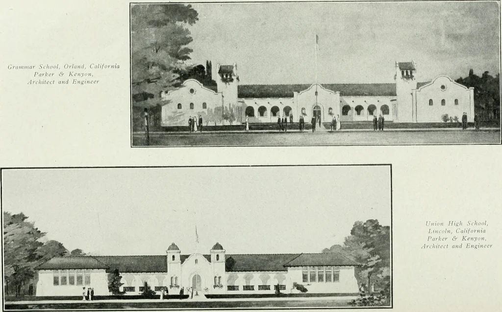 An illustration from The Architect & engineer of California and the Pacific Coast, 1905, leaf 221