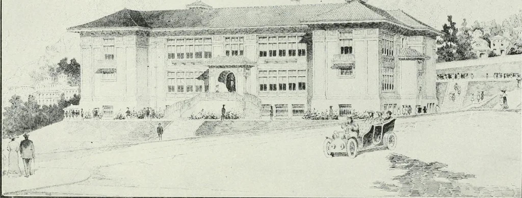 An illustration from The Architect & engineer of California and the Pacific Coast, 1905, leaf 259
