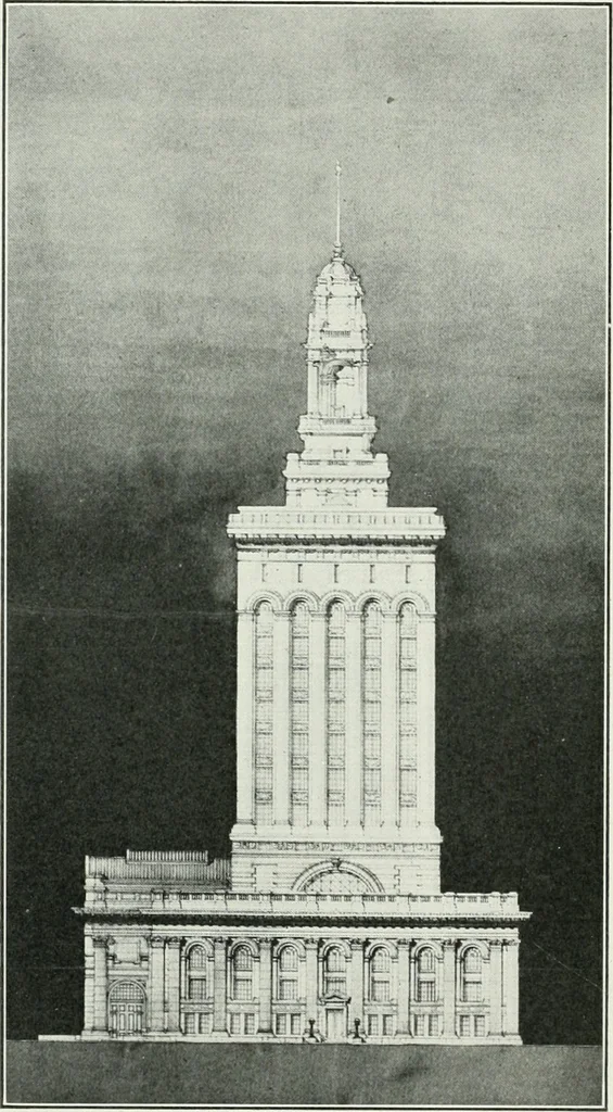 An illustration from The Architect & engineer of California and the Pacific Coast, 1905, leaf 33