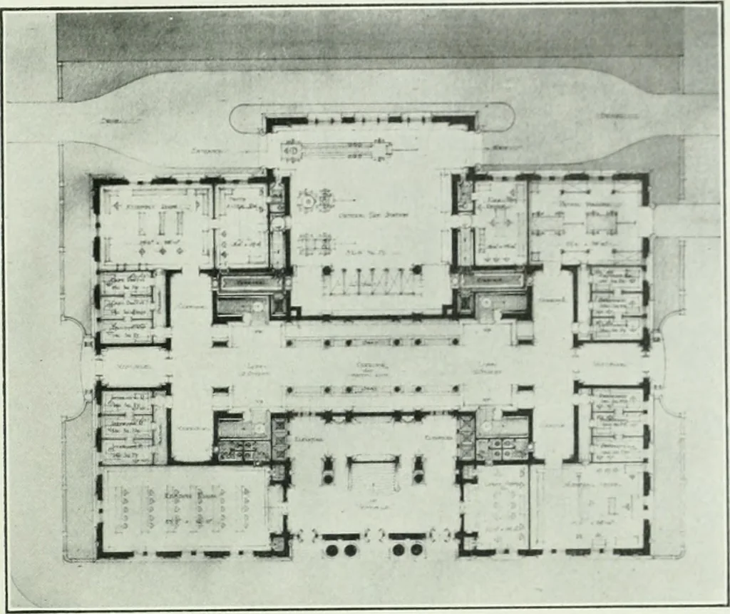 An illustration from The Architect & engineer of California and the Pacific Coast, 1905, leaf 34