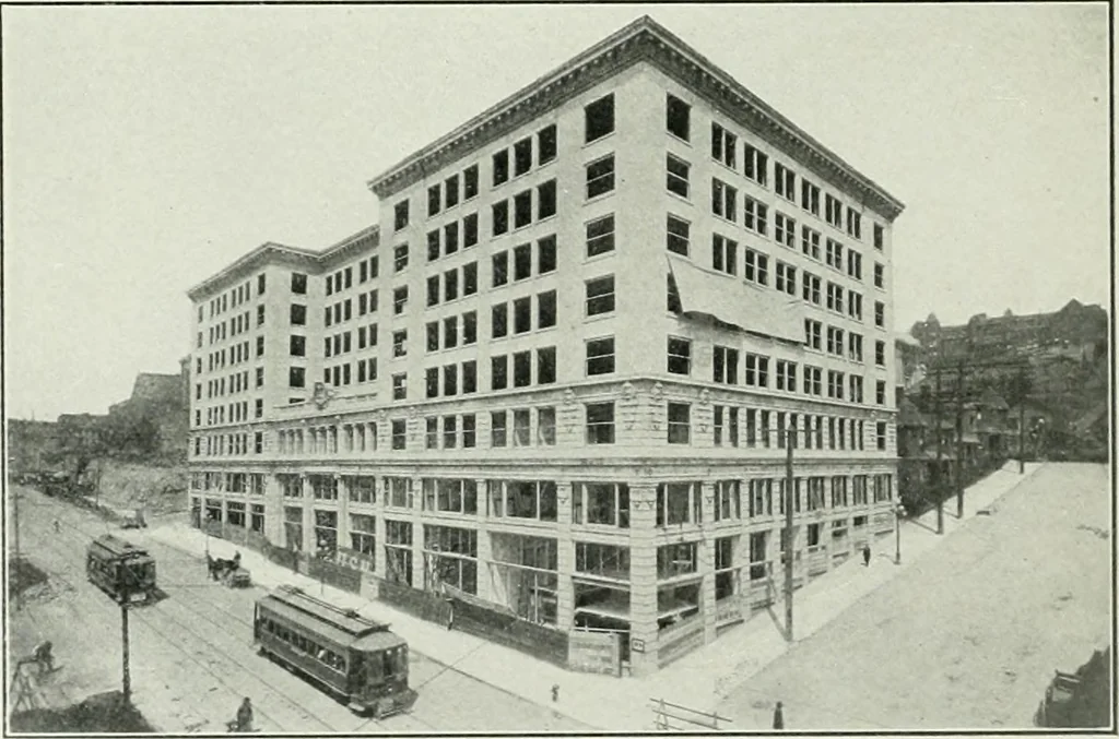 An illustration from The Architect & engineer of California and the Pacific Coast, 1905, leaf 47
