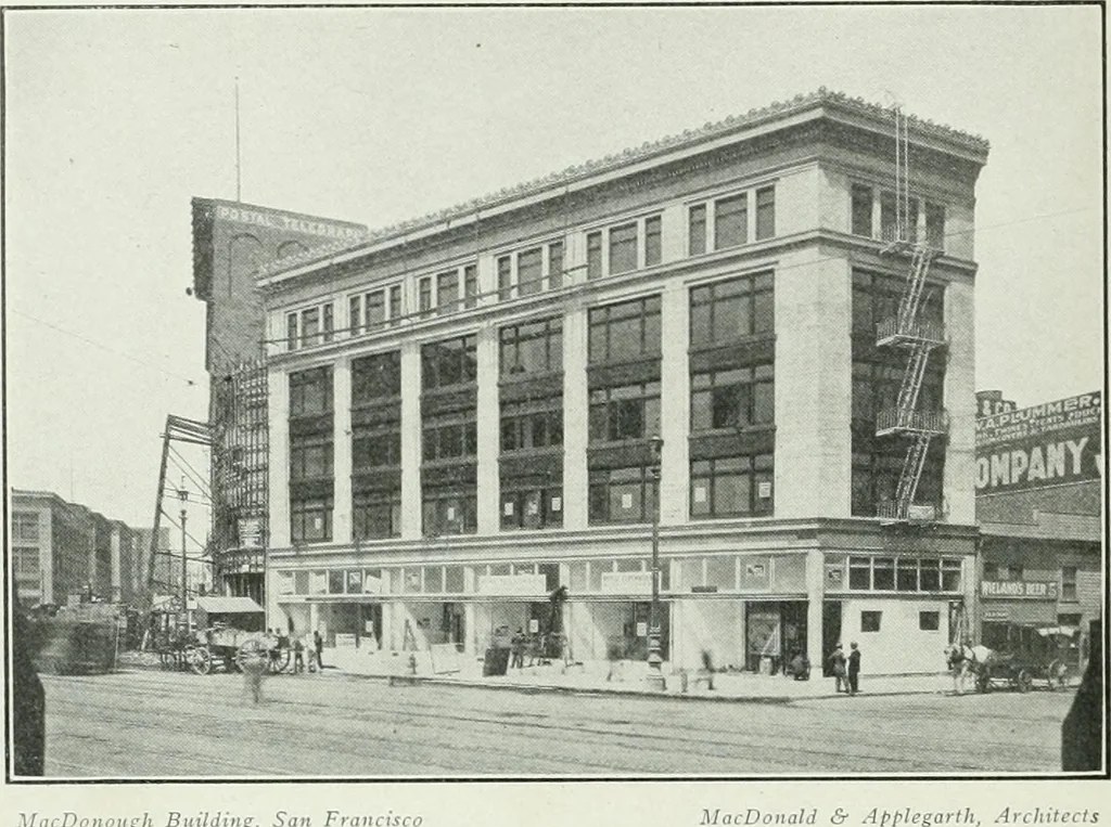 An illustration from The Architect & engineer of California and the Pacific Coast, 1905, leaf 67