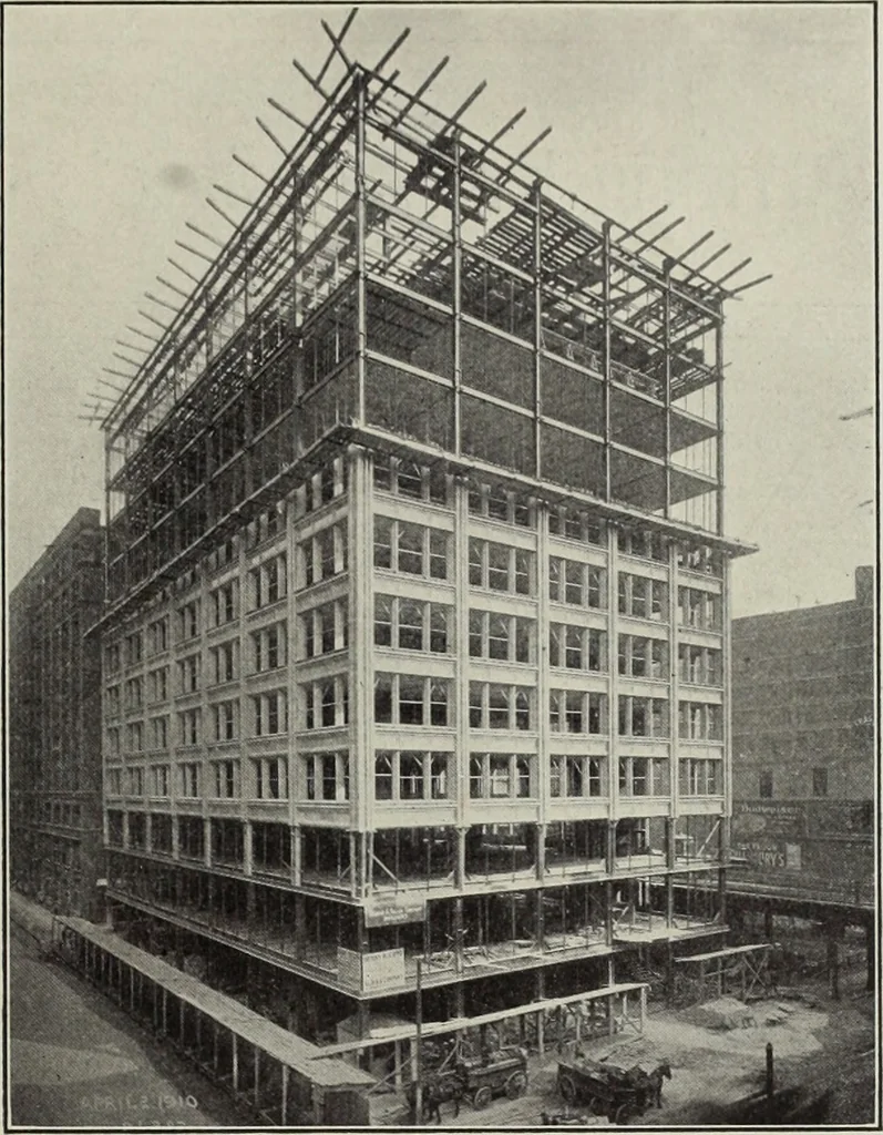 An illustration from The Architect & engineer of California and the Pacific Coast, 1905, leaf 100