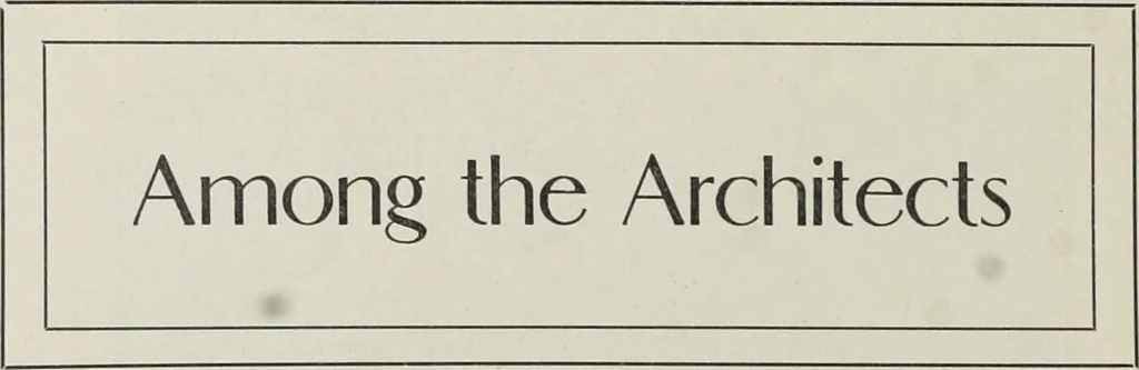 An illustration from The Architect & engineer of California and the Pacific Coast, 1905, leaf 101