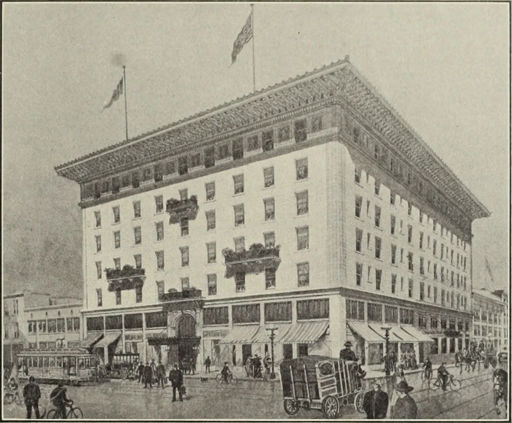 An illustration from The Architect & engineer of California and the Pacific Coast, 1905, leaf 102