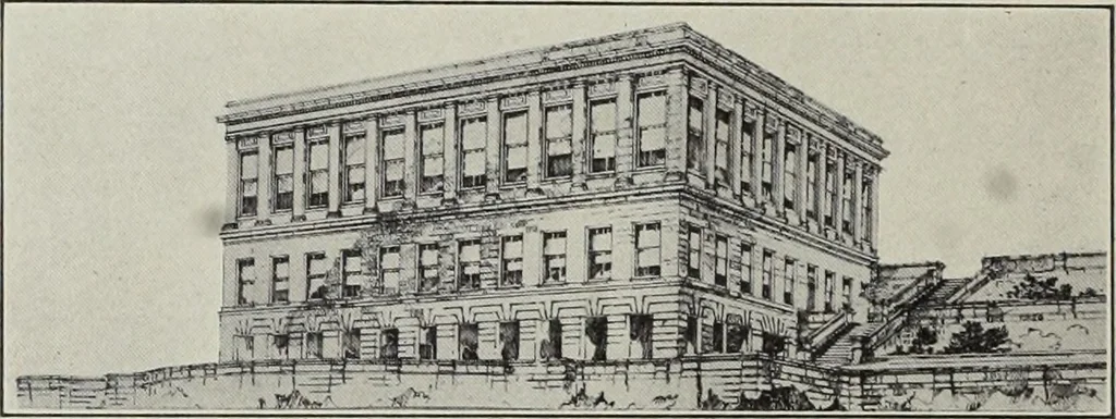 An illustration from The Architect & engineer of California and the Pacific Coast, 1905, leaf 147
