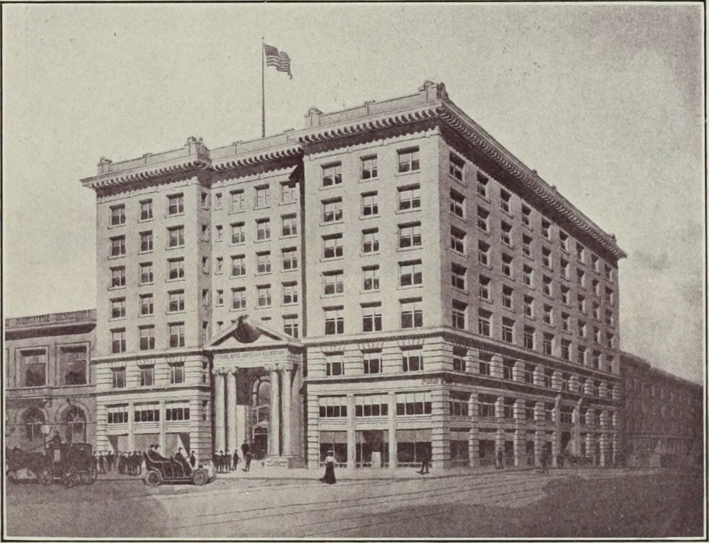 An illustration from The Architect & engineer of California and the Pacific Coast, 1905, leaf 214