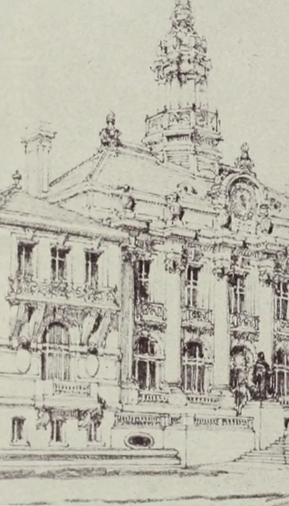 An illustration from The Architect & engineer of California and the Pacific Coast, 1905, leaf 217