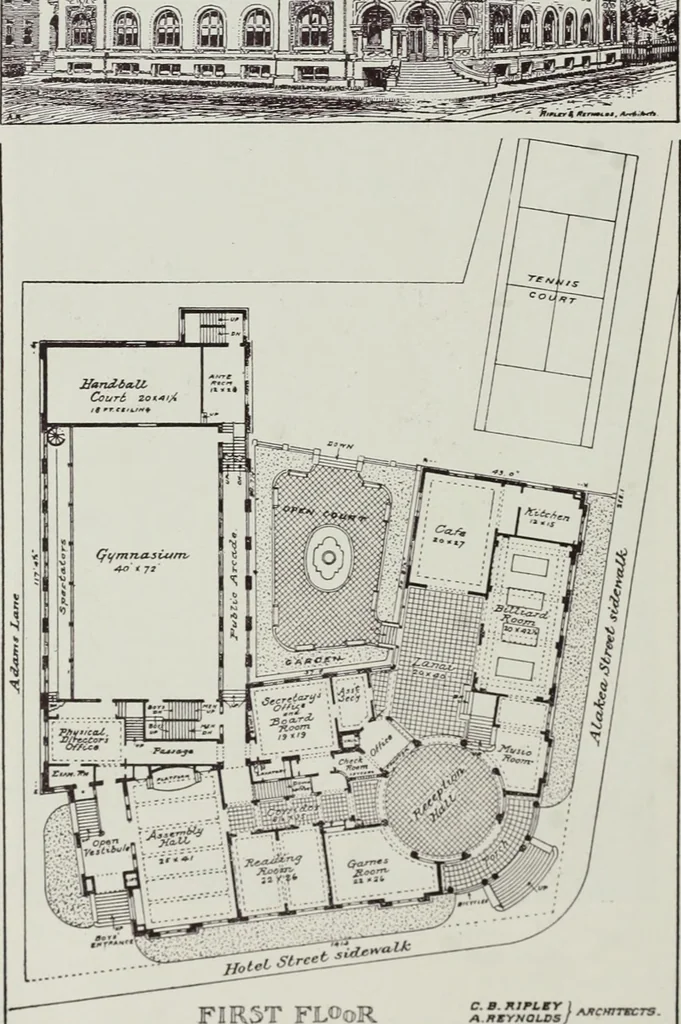 An illustration from The Architect & engineer of California and the Pacific Coast, 1905, leaf 243