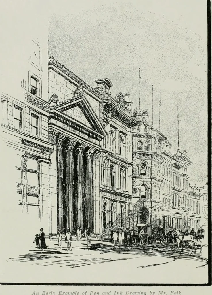 An illustration from The Architect & engineer of California and the Pacific Coast, 1905, leaf 347