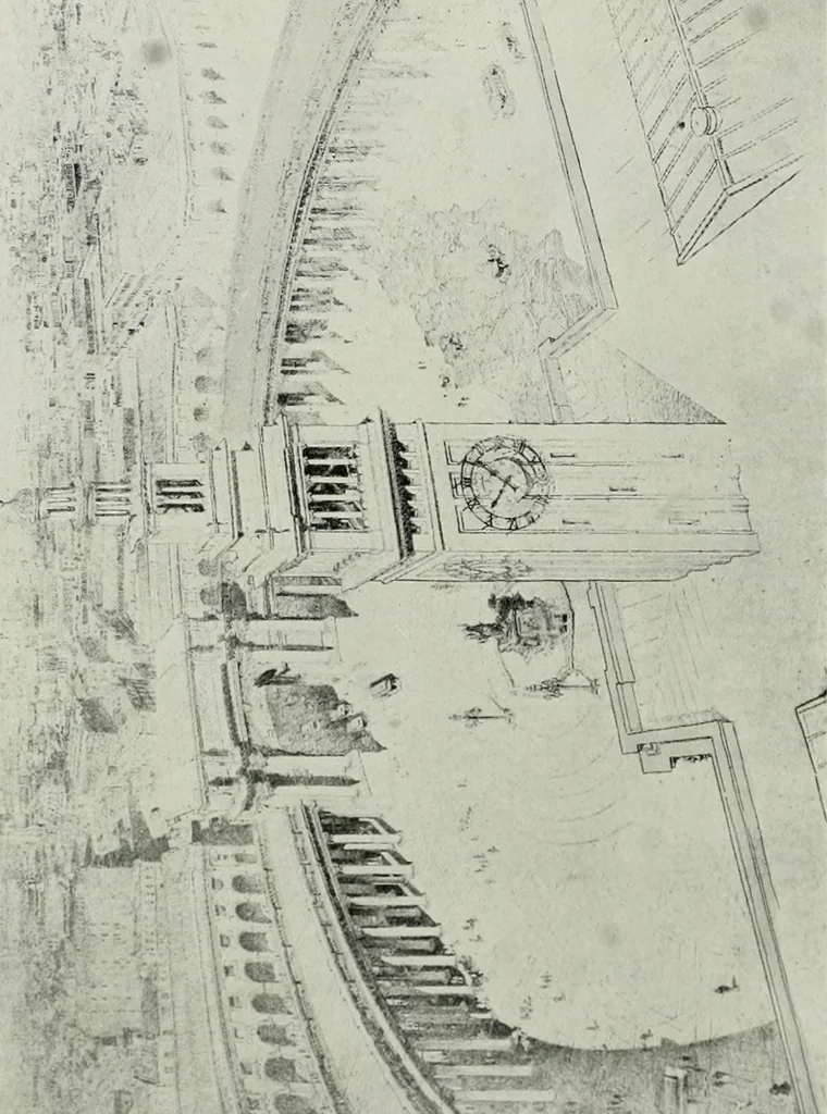 An illustration from The Architect & engineer of California and the Pacific Coast, 1905, leaf 381