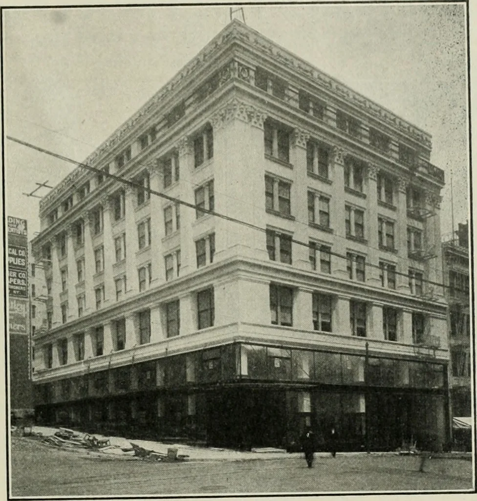 An illustration from The Architect & engineer of California and the Pacific Coast, 1905, leaf 448