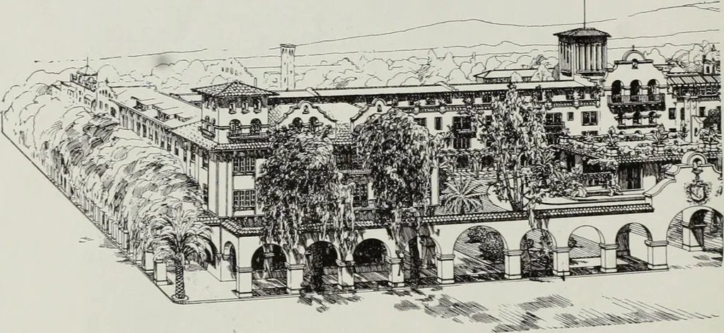 An illustration from The Architect & engineer of California and the Pacific Coast, 1905, leaf 51
