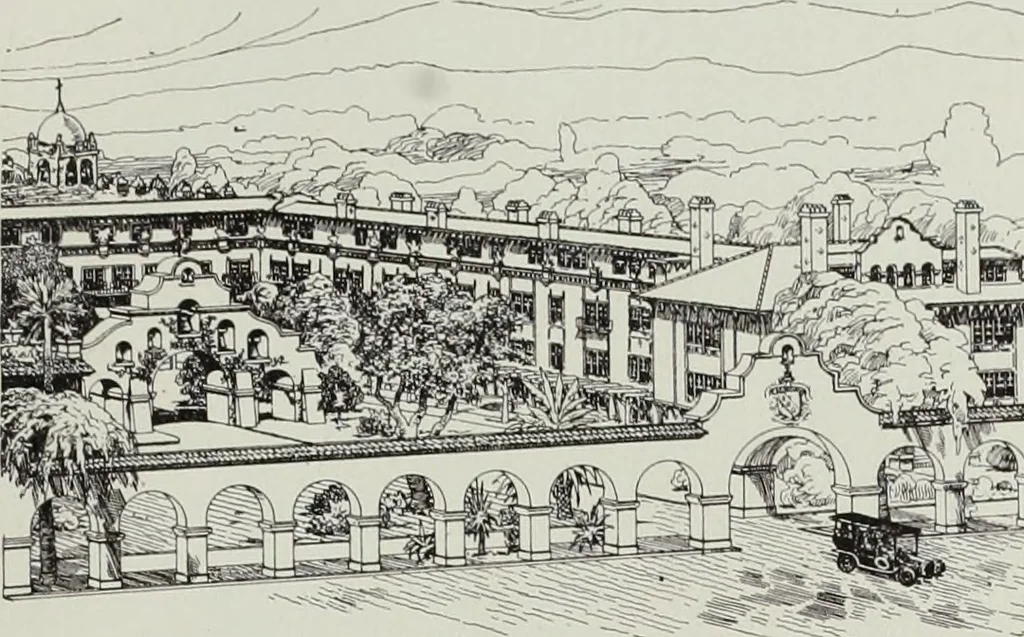 An illustration from The Architect & engineer of California and the Pacific Coast, 1905, leaf 52