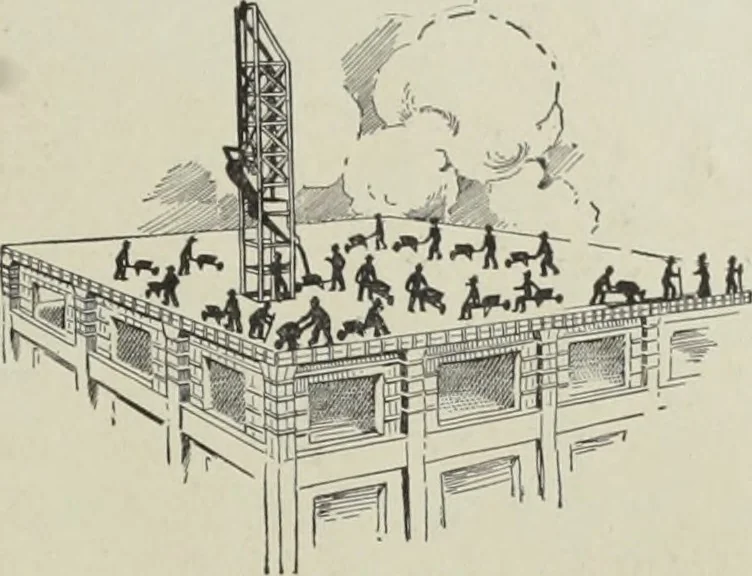 An illustration from The Architect & engineer of California and the Pacific Coast, 1905, leaf 8