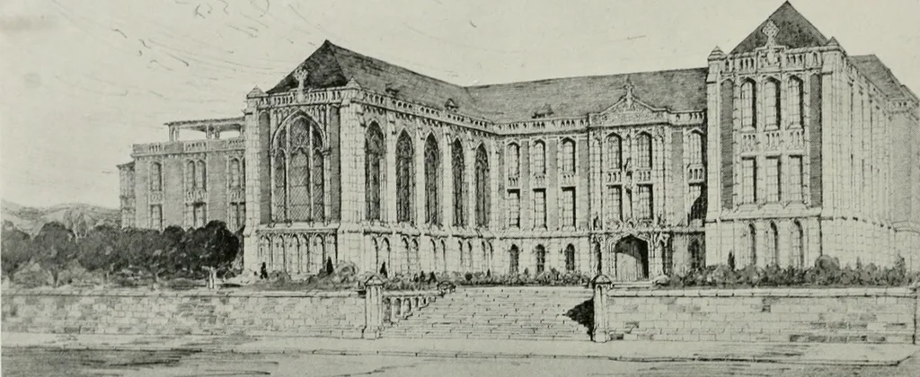 An illustration from The Architect & engineer of California and the Pacific Coast, 1905, leaf 199