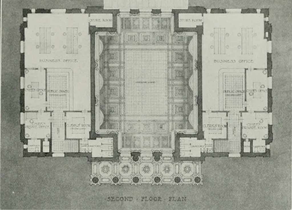 An illustration from The Architect & engineer of California and the Pacific Coast, 1905, leaf 206