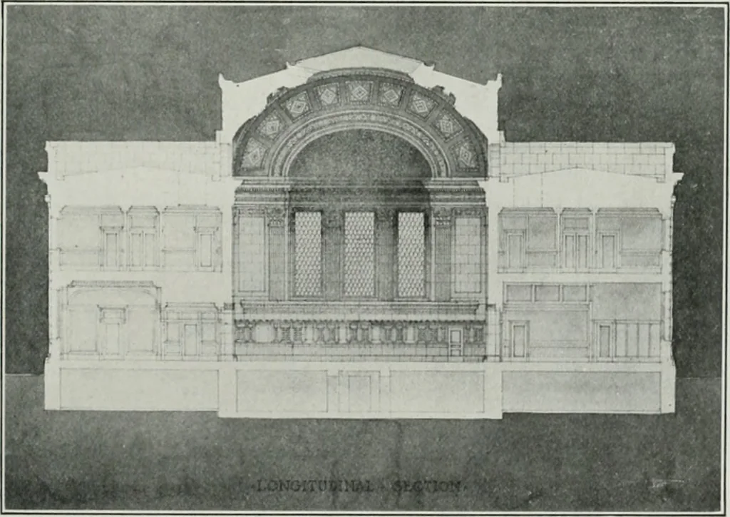 An illustration from The Architect & engineer of California and the Pacific Coast, 1905, leaf 206