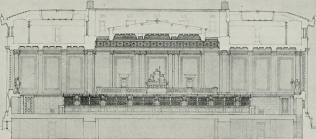 An illustration from The Architect & engineer of California and the Pacific Coast, 1905, leaf 208